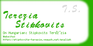 terezia stipkovits business card